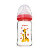 Bình sữa thủy tinh con ong, hươu 160ml (mới) cổ rộng 2020