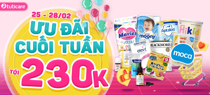 Mẫu web siêu thị mẹ và bé