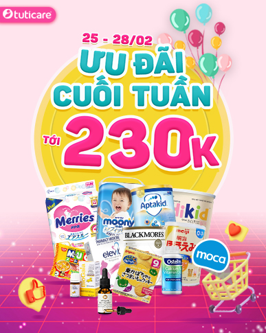 Mẫu web siêu thị mẹ và bé